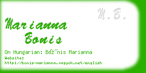 marianna bonis business card